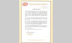 卡拉奇電力公司簽署的由上海電纜廠供應(yīng)全套電纜和附件的工程的證書(shū)